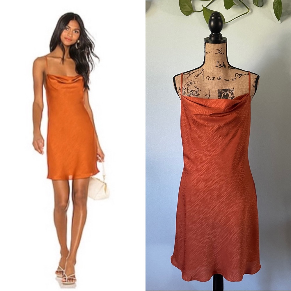 x REVOLVE Ira Mini Dress in Burnt Orange 
House of Harlow 1960 Size Lg Sold Out